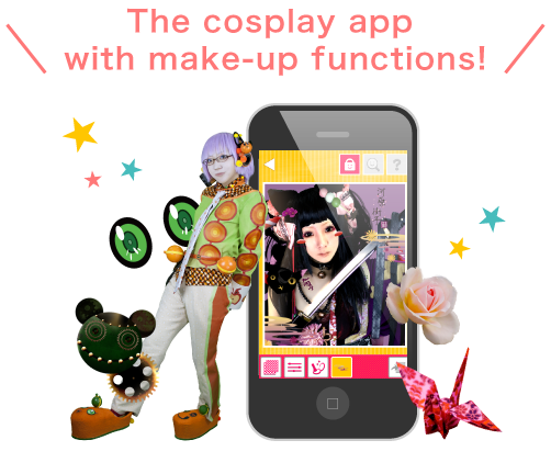 The cosplay app with make-up functions!